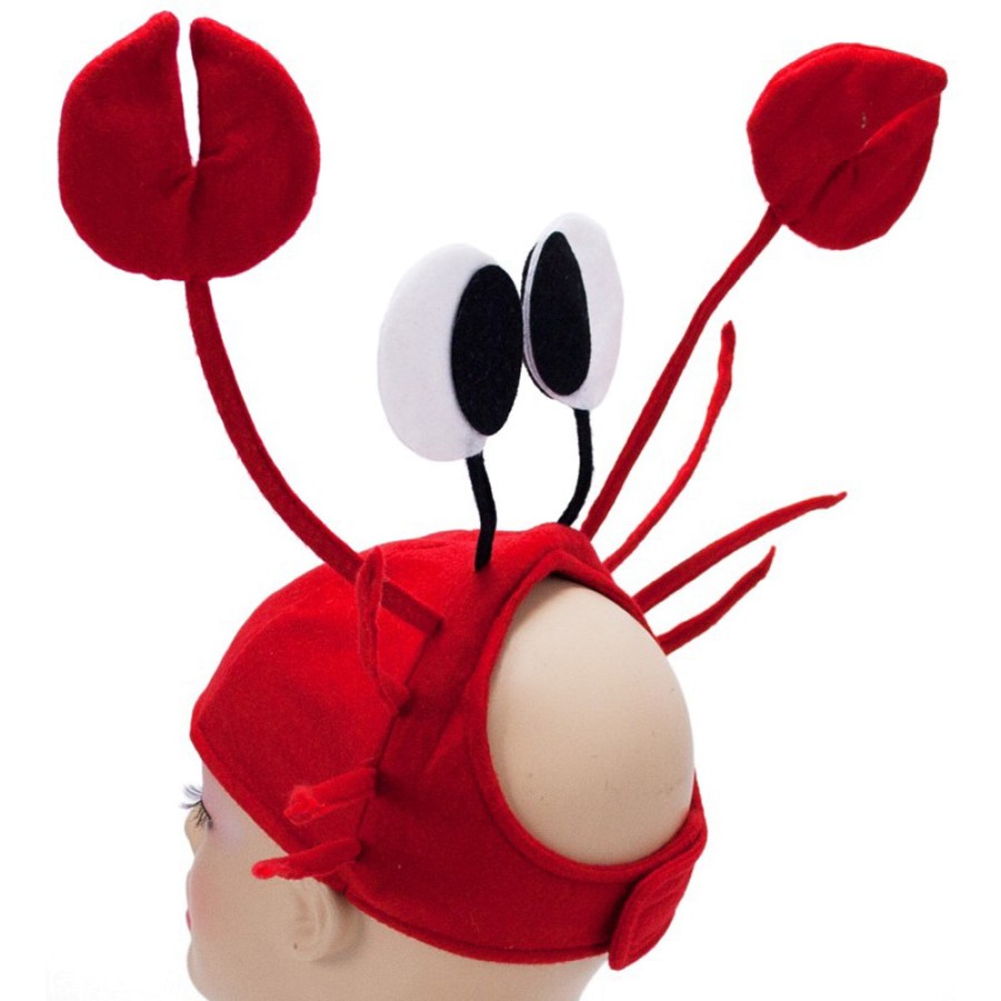 Crab Hat Seafood Hat, Funny Hat, Silly Hat, Novelty Hats