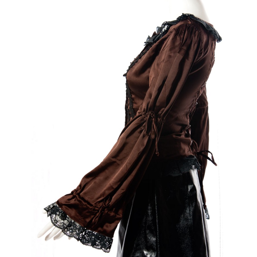 Satin Steampunk Blouse | Steampunk Clothing, Steampunk Costume